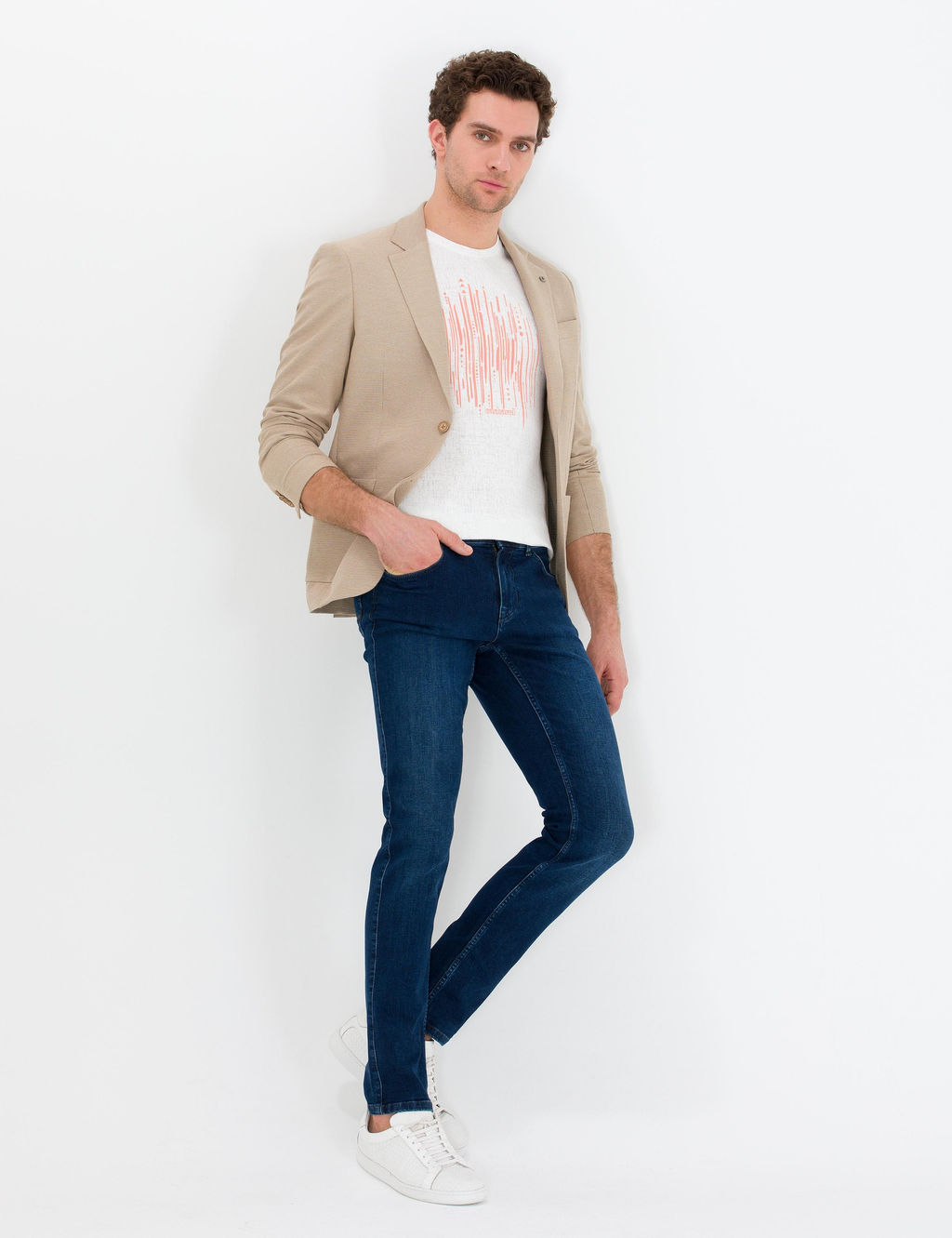 Светло-коричневая приталенная куртка - Cacharel фото 4