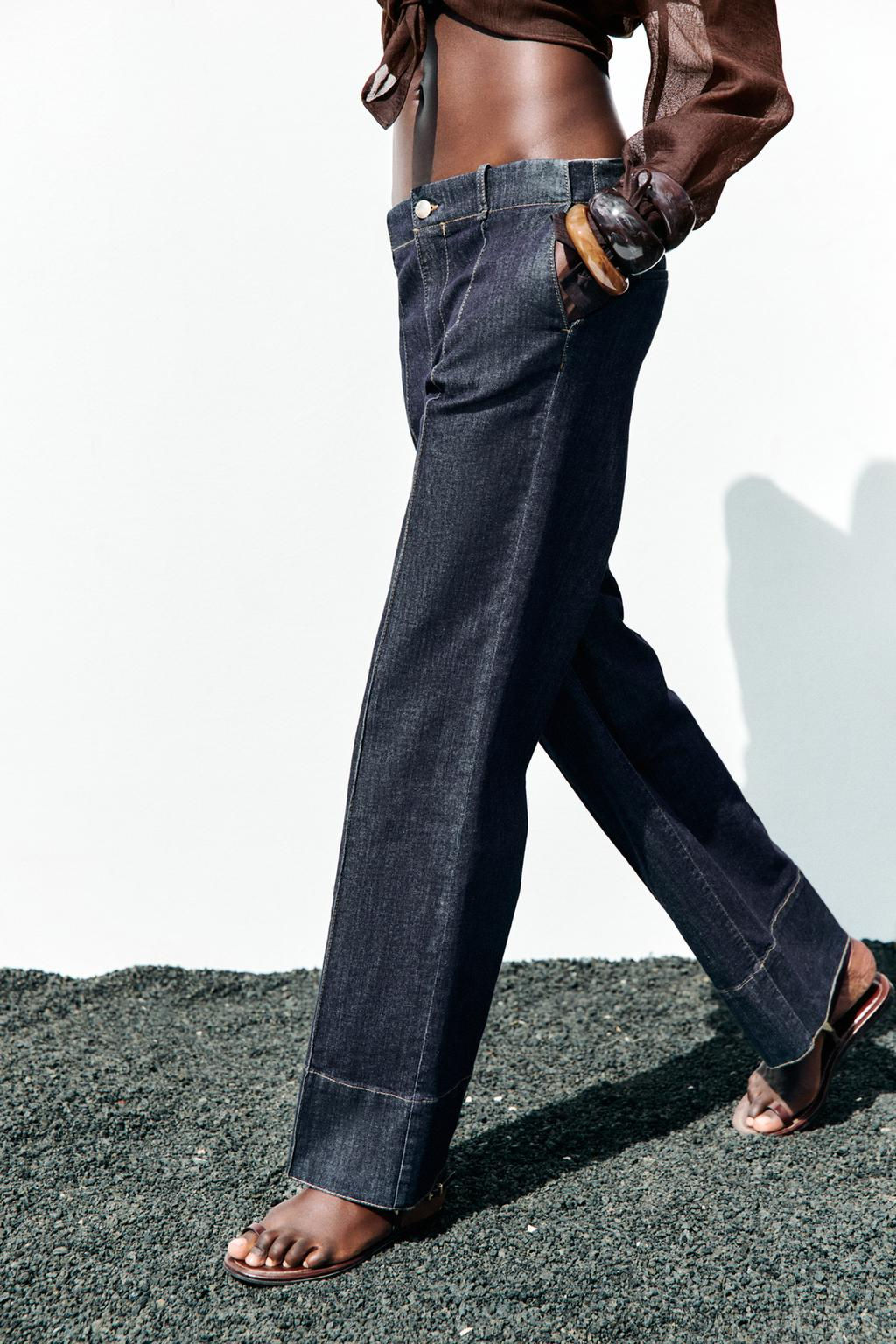 BOOTCUT PINTUCK TROUSERS - Zara фото 12