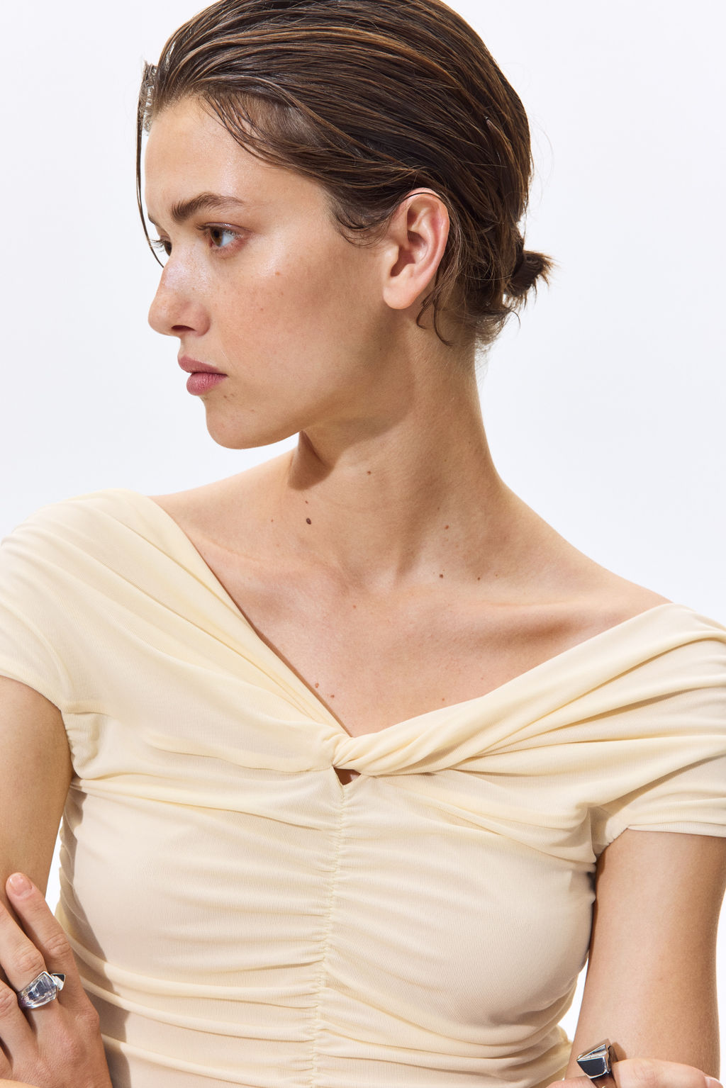 Top off-the-shoulder fruncido - H&m фото 2