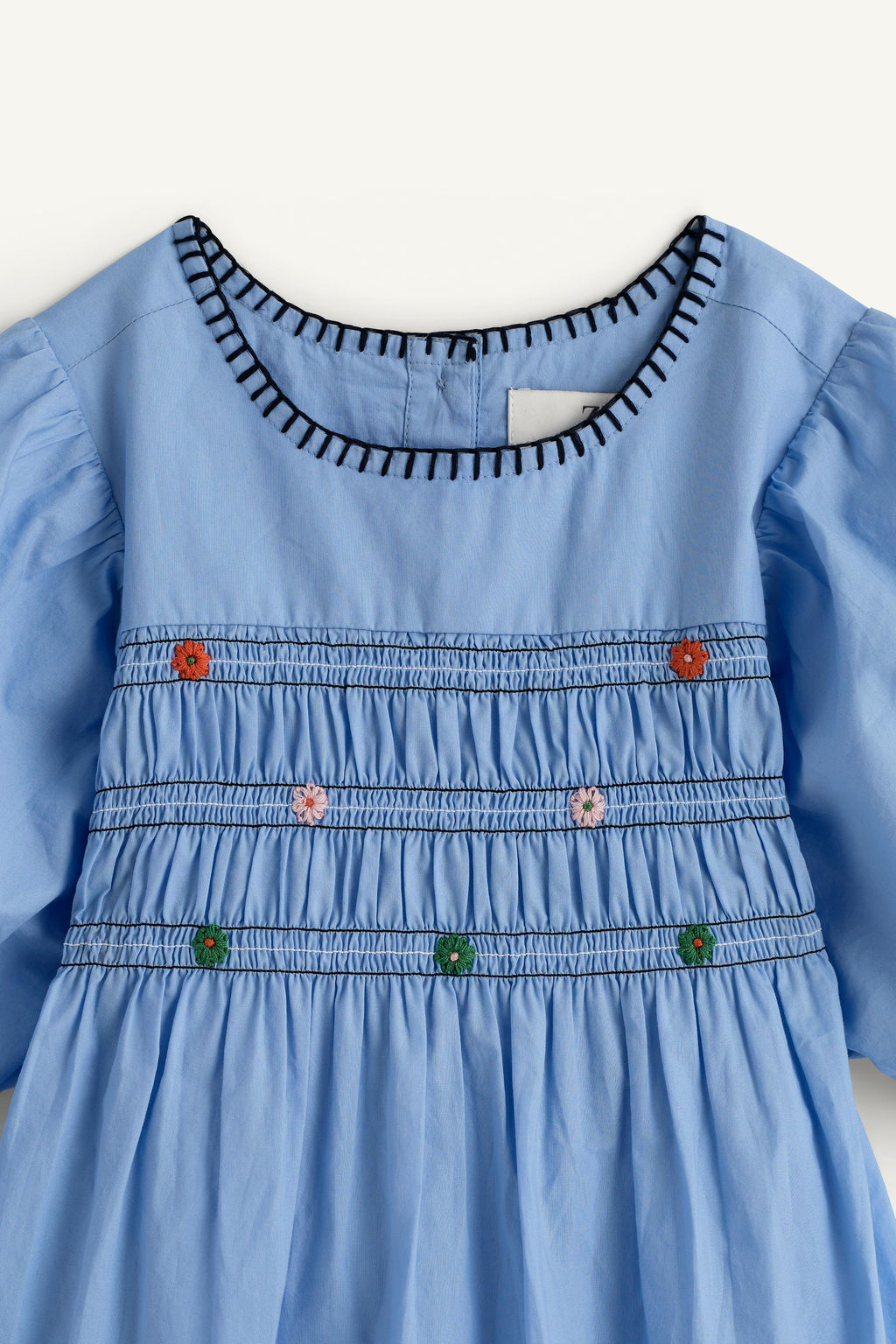 VESTIDO GOMAS FLORES BORDADAS LIMITED EDITION / Azulado - Zara фото 7