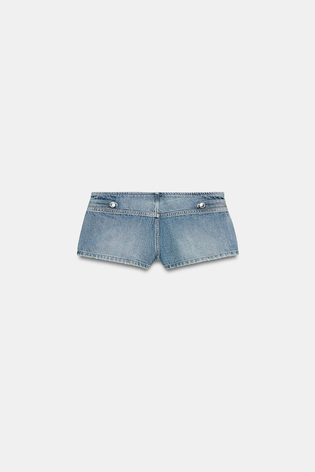 SHORTS MINI DENIM TRF TIRO BAJO / Azul - Zara фото 6