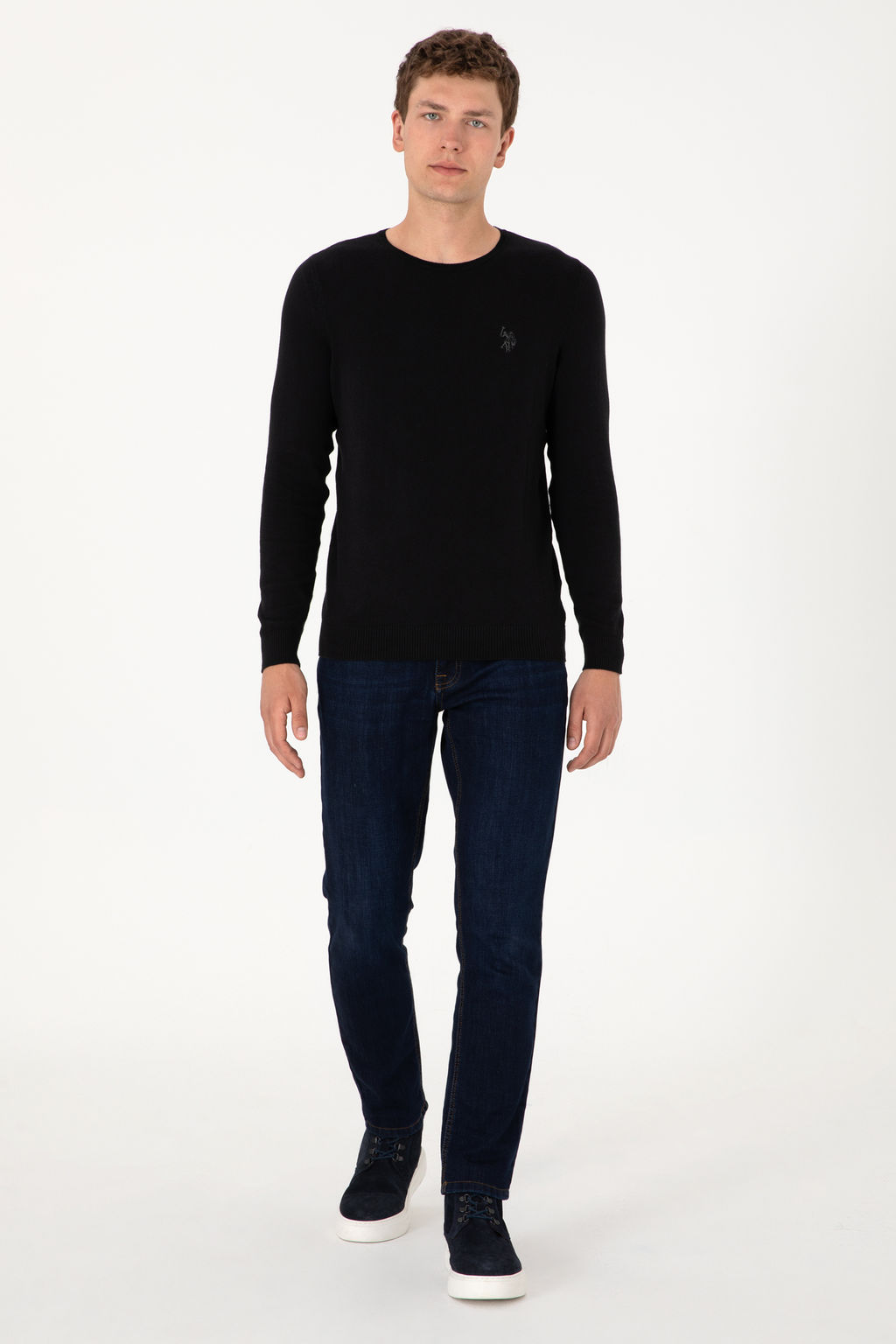 Erkek Siyah Basic Kazak - U.s. polo assn фото 6