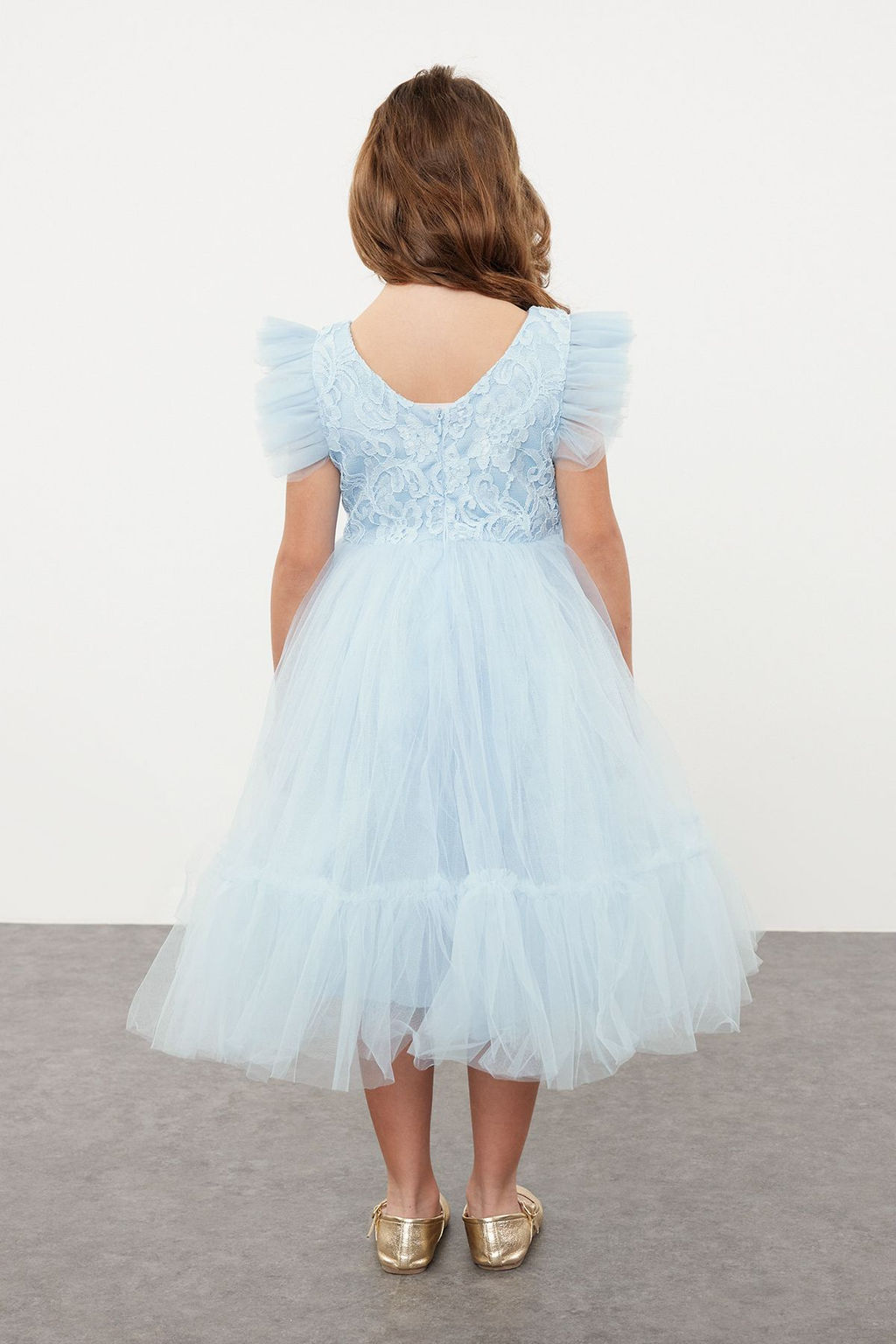 Mavi K?z Cocuk Dogum Gunu/Parti/Dugun Abiye Tutu Elbise TKDSS24EL00011 - Trendyolmilla фото 2