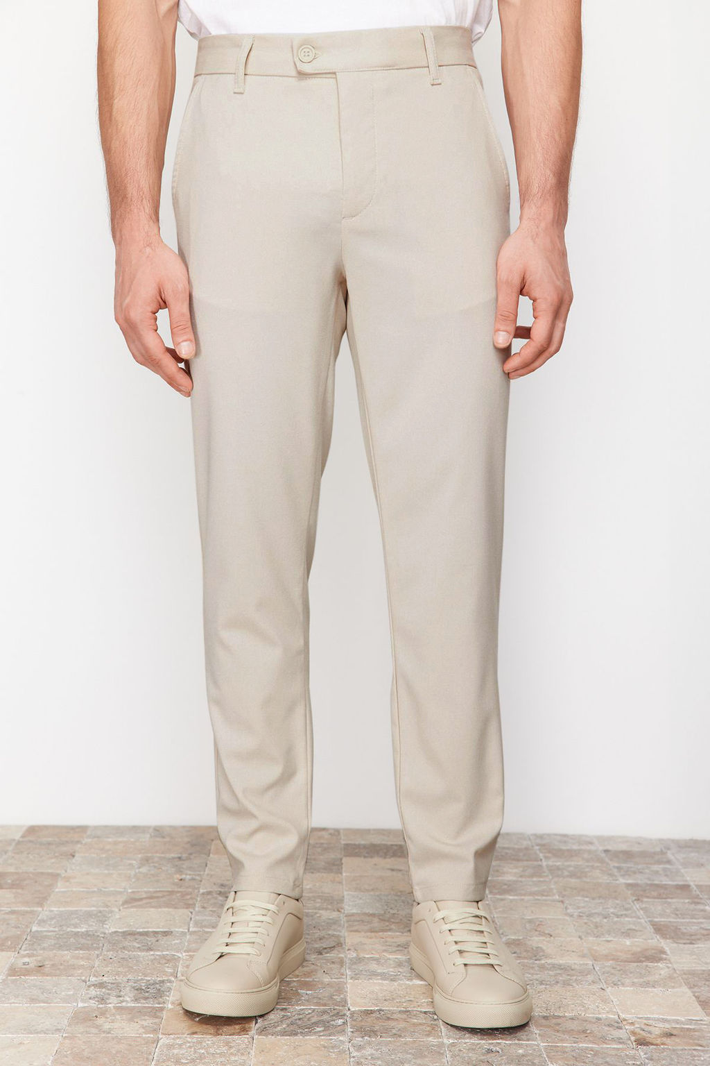 TRENDYOL MAN Tas Slim Fit Italyan Kesim Chino Kumas Pantolon TMNAW23PL00034 - Trendyolmilla фото 53