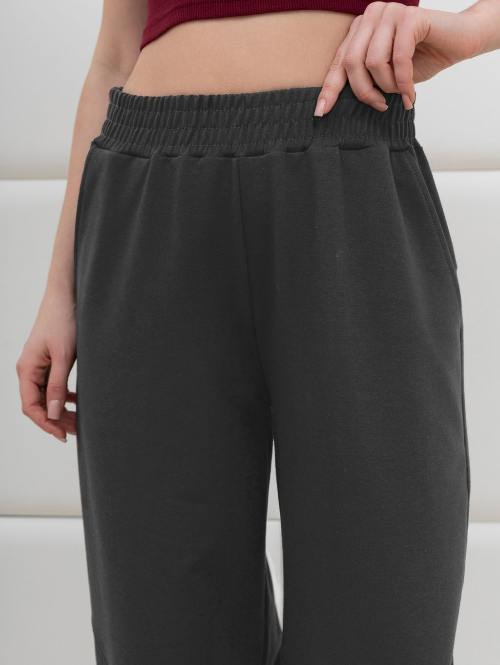 Брюки Бейс из футера с вискозой - Виотекс фото 9