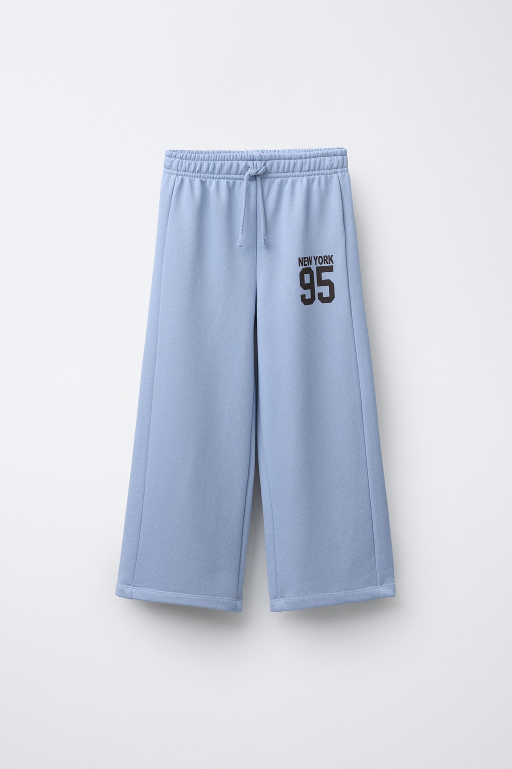 PLUSH WIDE-LEG JOGGING TROUSERS