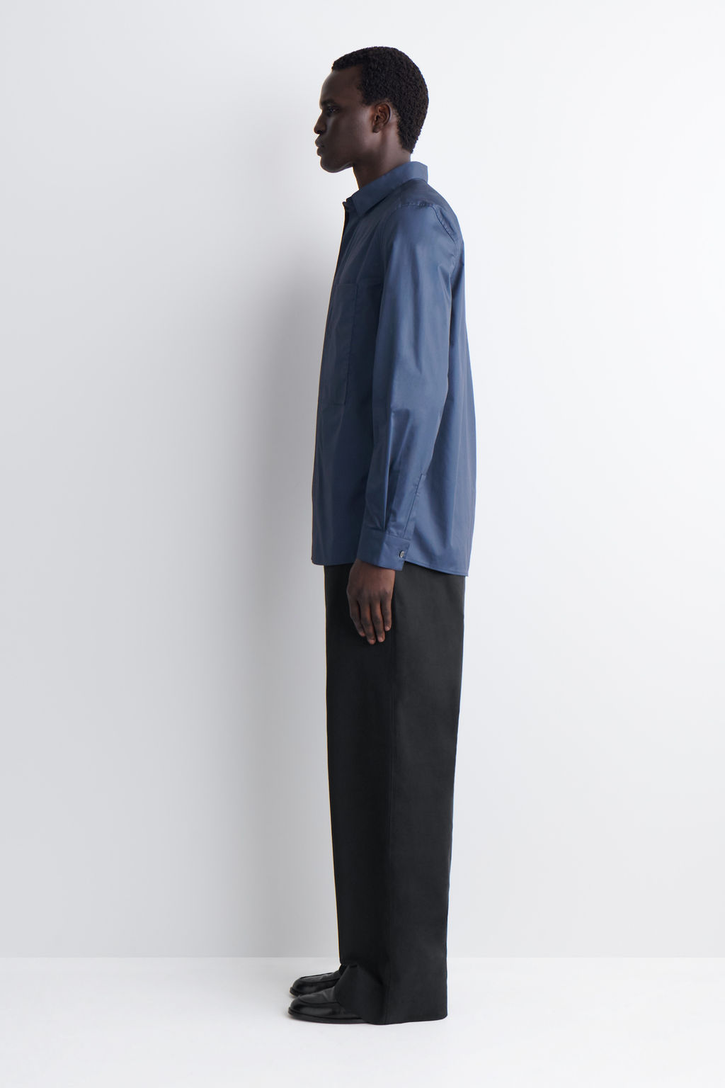 CAMISA SLIM FIT POPELINA DE ALGOD?N CON BOLSILLO - H&m фото 7