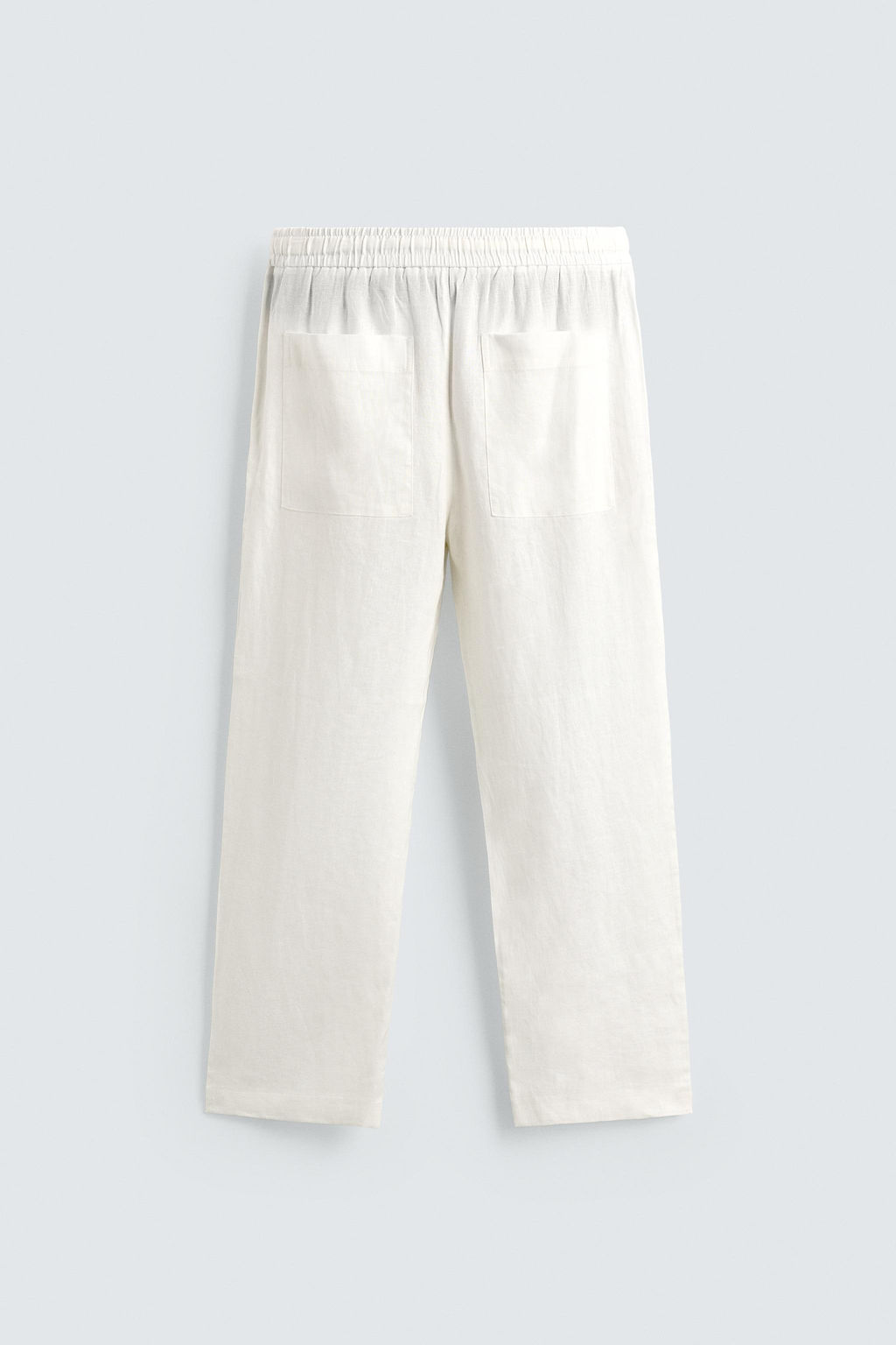 PANTAL?N RELAXED FIT 100% LINO / Blanco - Zara фото 8