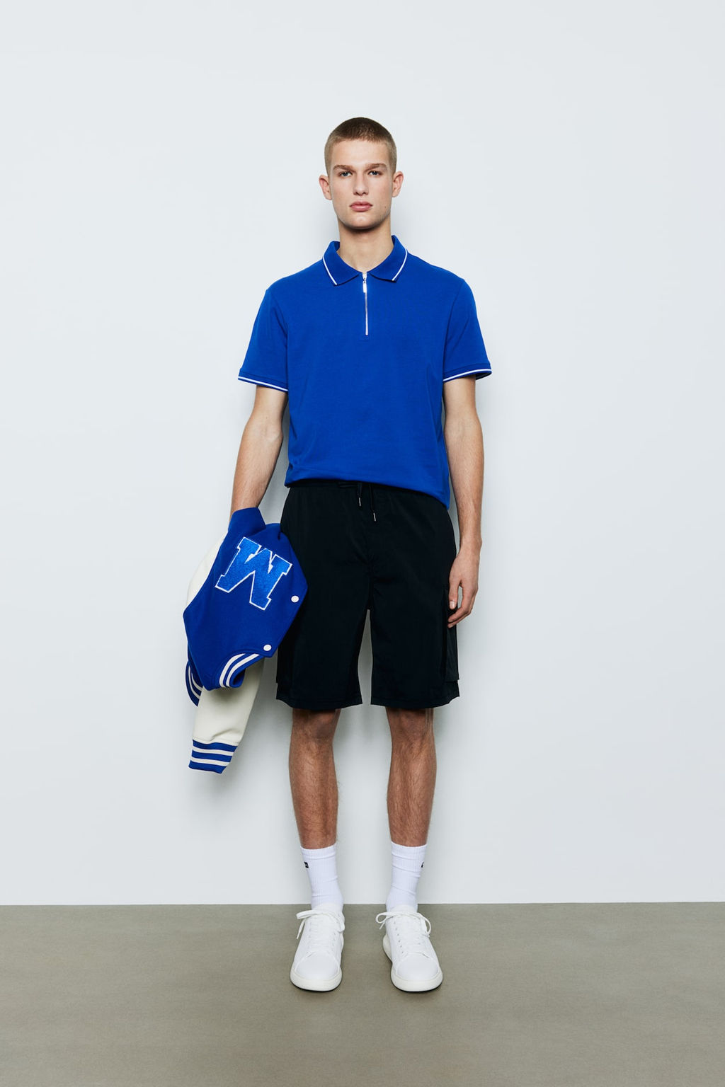 Polo con media cremallera Slim Fit - H&m фото 2