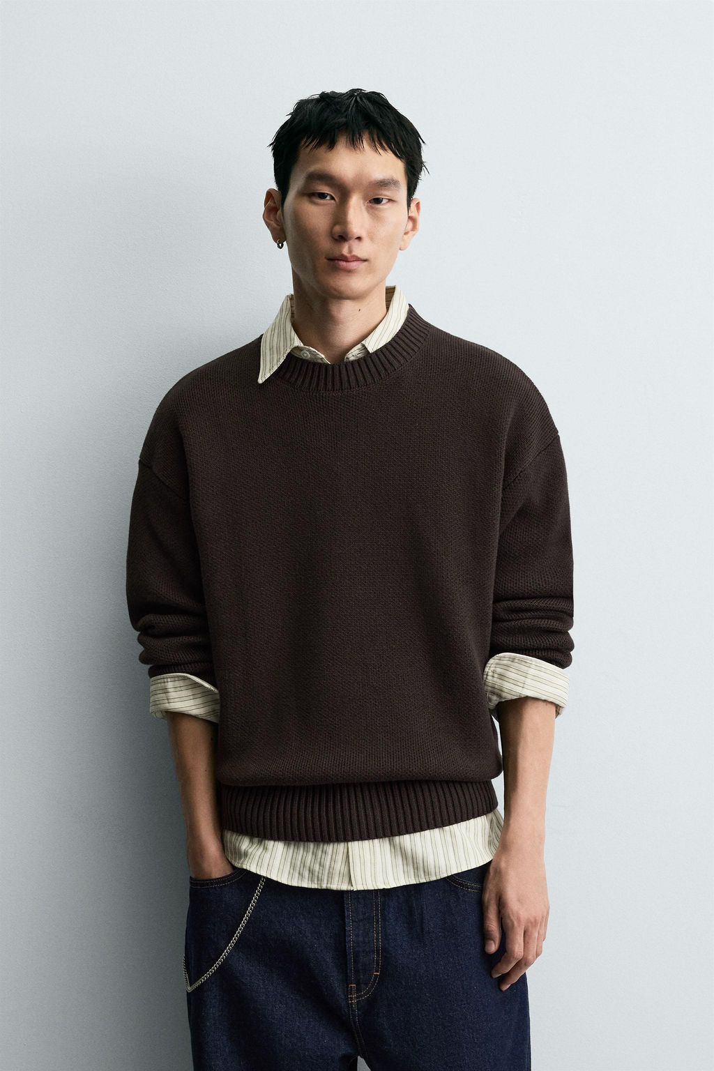 COTTON TEXTURE SWEATER - Zara фото 2