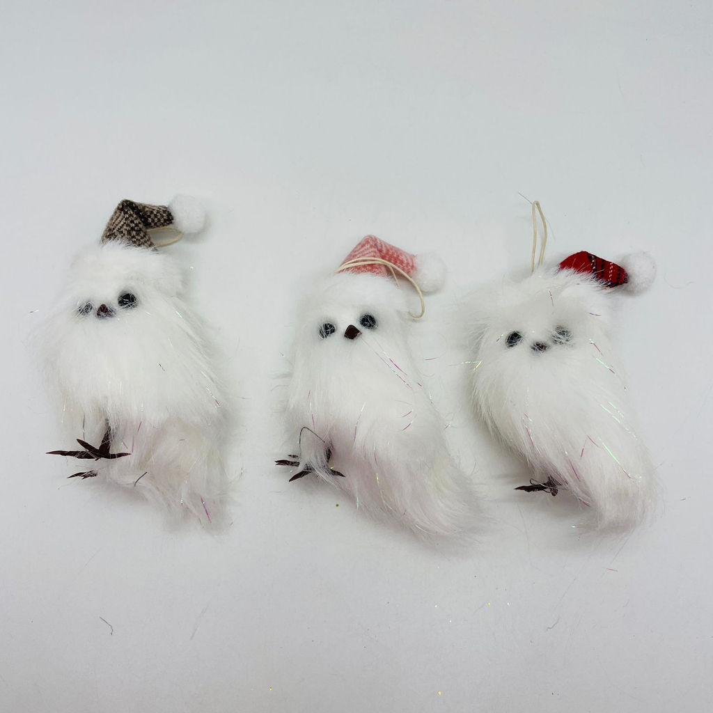 Елочная игрушка - Сова в колпаке 10 см 12 шт в уп (арт. 23A-3220) - Ип лебедев о.ю фото 2