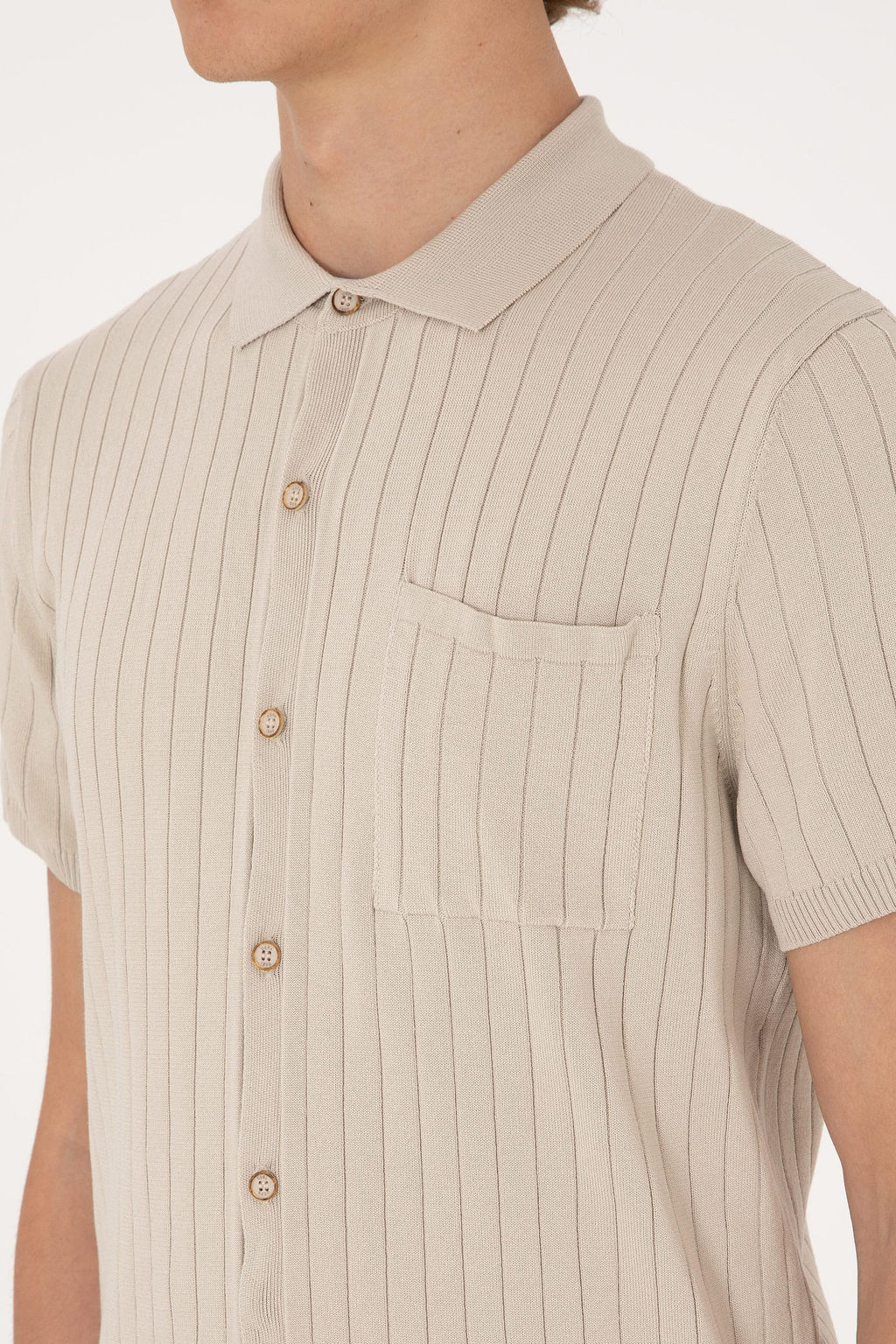 Erkek Slim Fit Ta_ D__meli Triko Ti__rt - U.s. polo assn фото 7