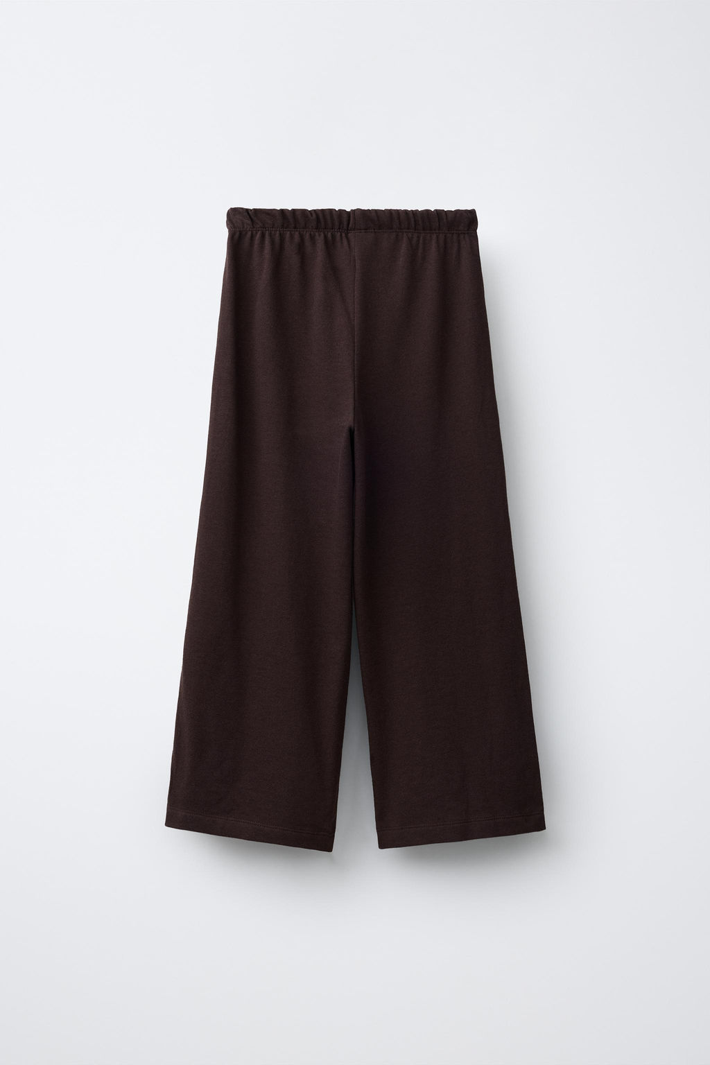 CONJUNTO CAMISETA Y PANTAL?N WIDE LEG LISOS / Marr?n - Zara фото 5