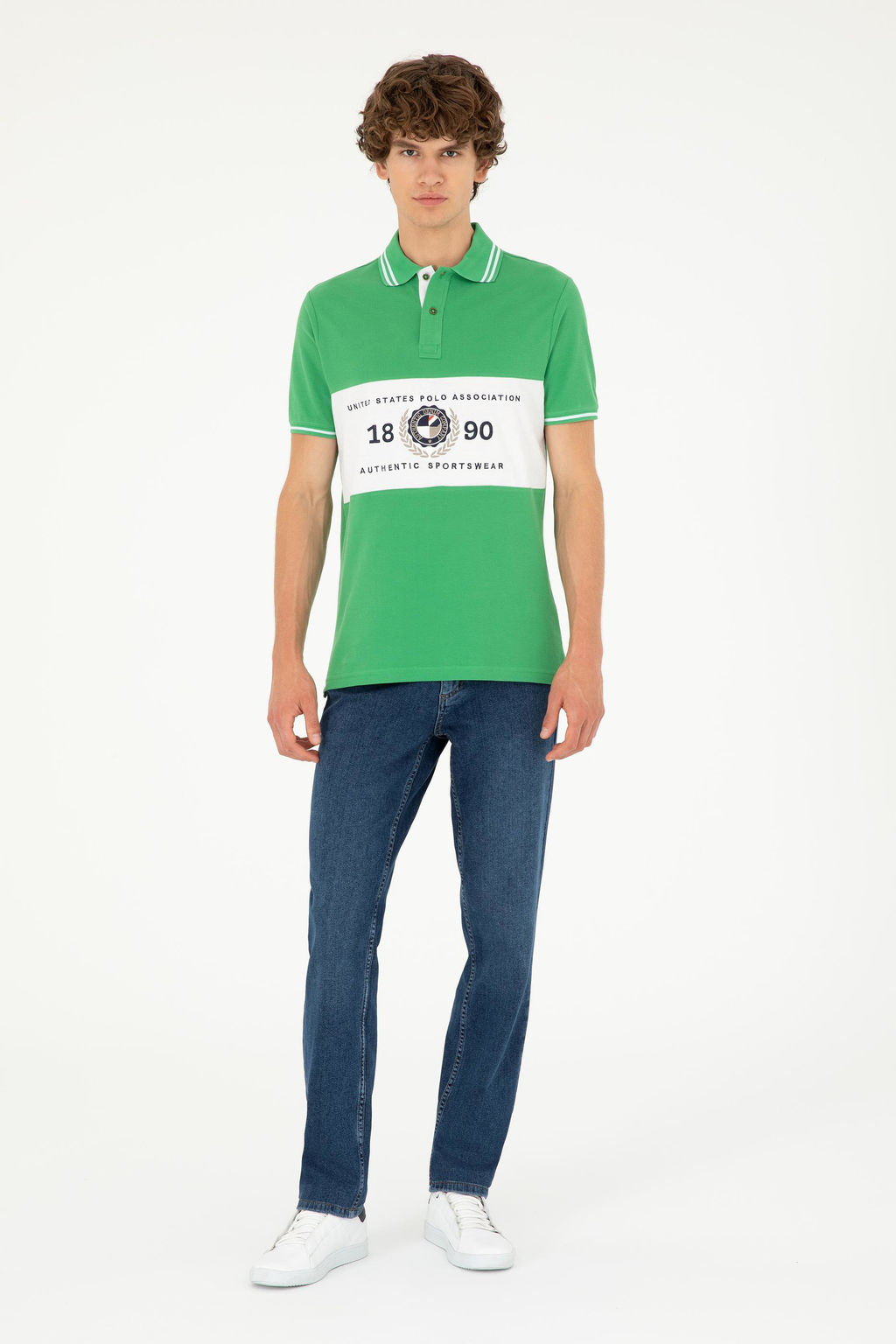 Мужская зеленая футболка Неожиданная скидка в корзине - U.s. polo assn фото 4