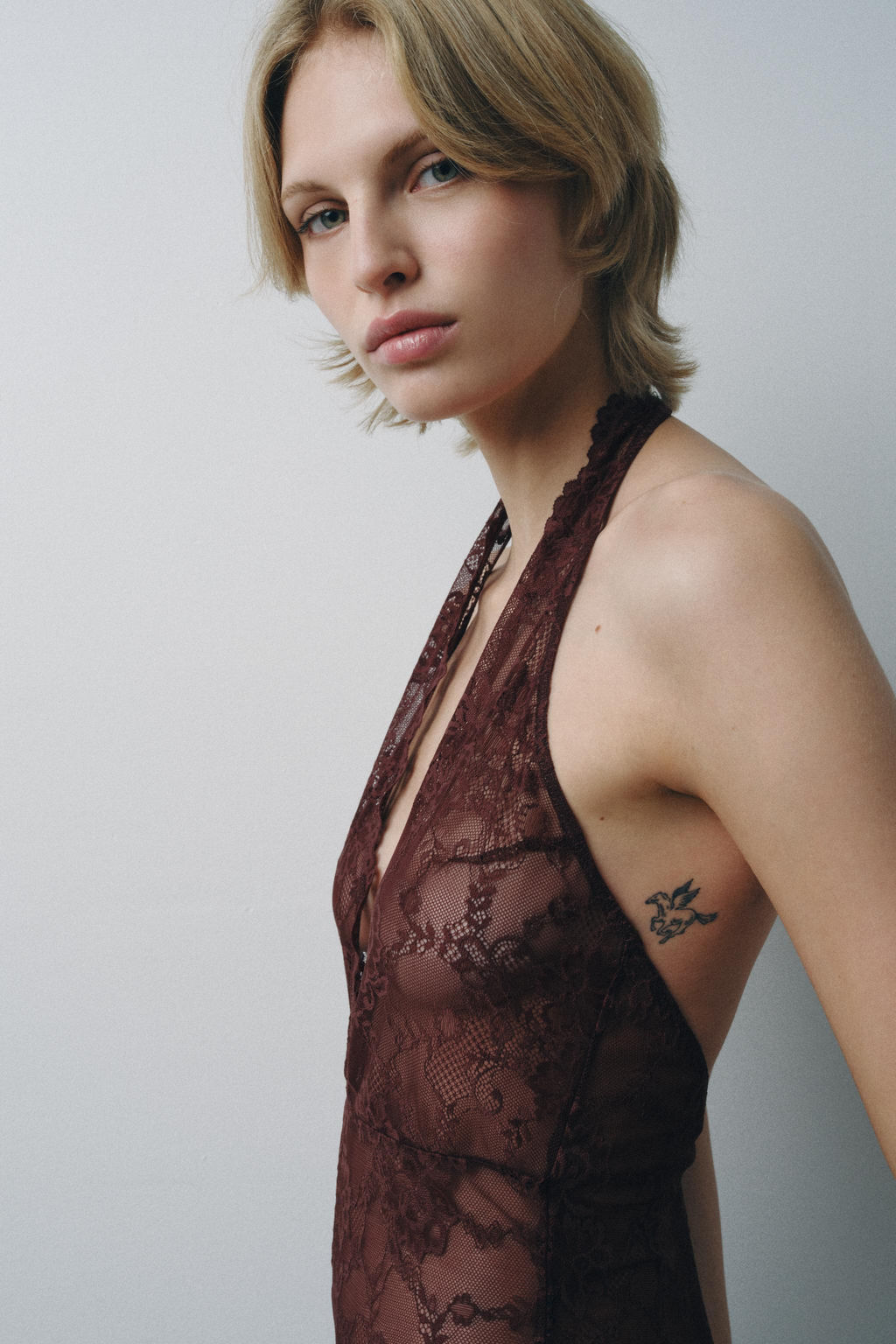 LACE HALTER JUMPSUIT - Zara фото 2