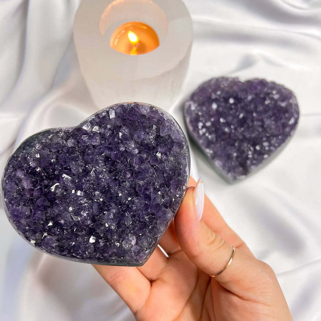 Друза сердце из Аметиста