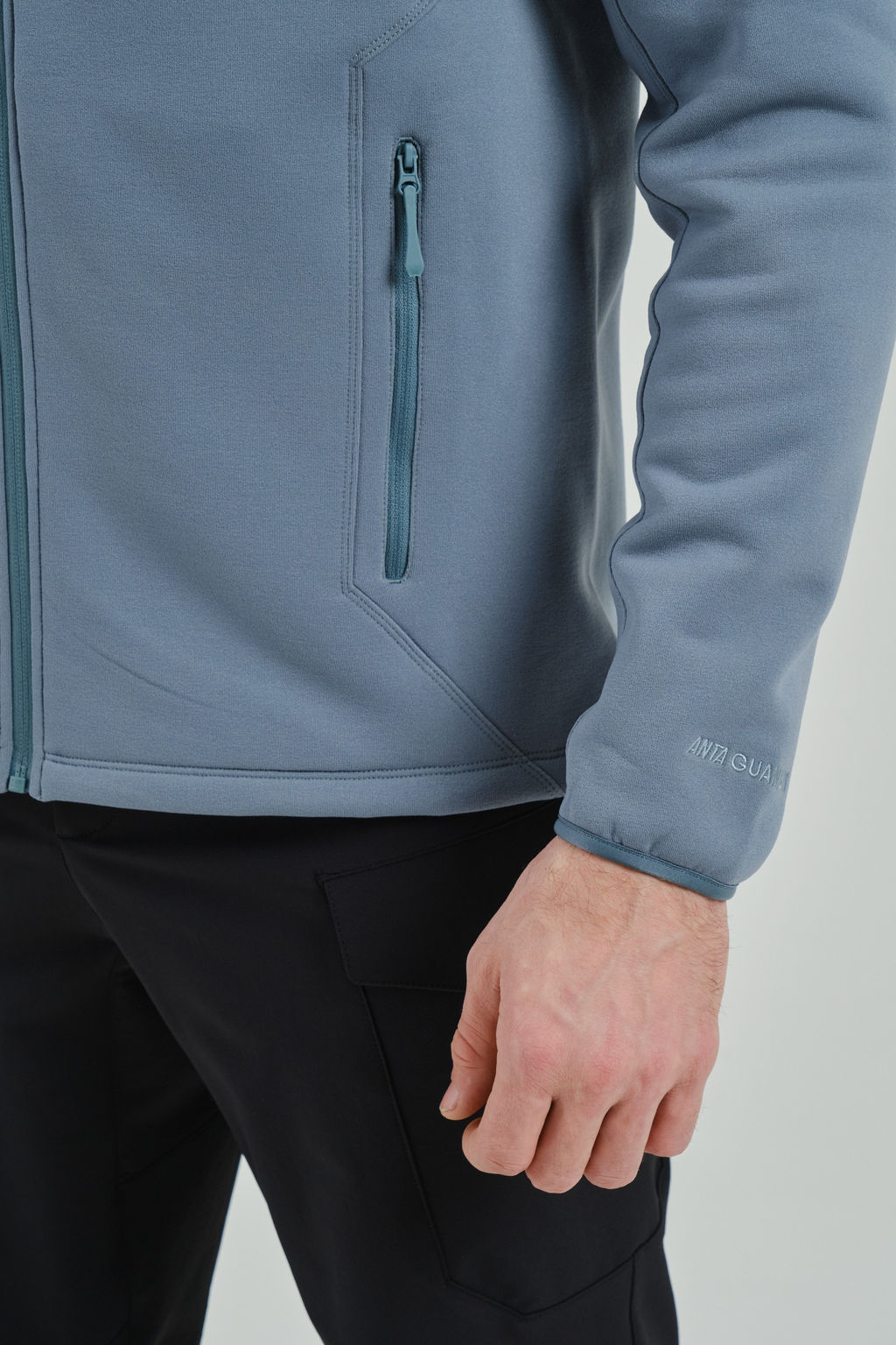 Толстовка на молнии утепленная GUANJUN Синий - Anta фото 4