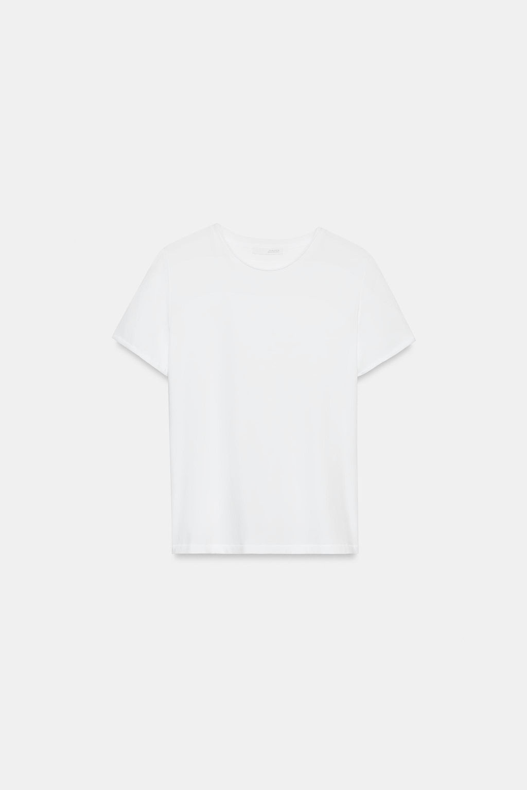 CAMISETA LAVADA MANGA CORTA / Blanco