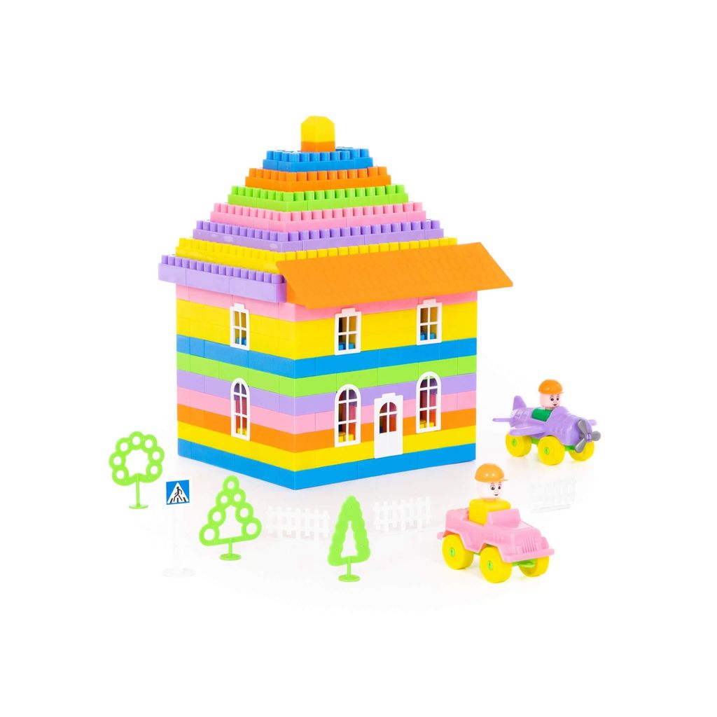 Конструктор Строитель (454 элемента) (в пакете) - Полесье фото 6