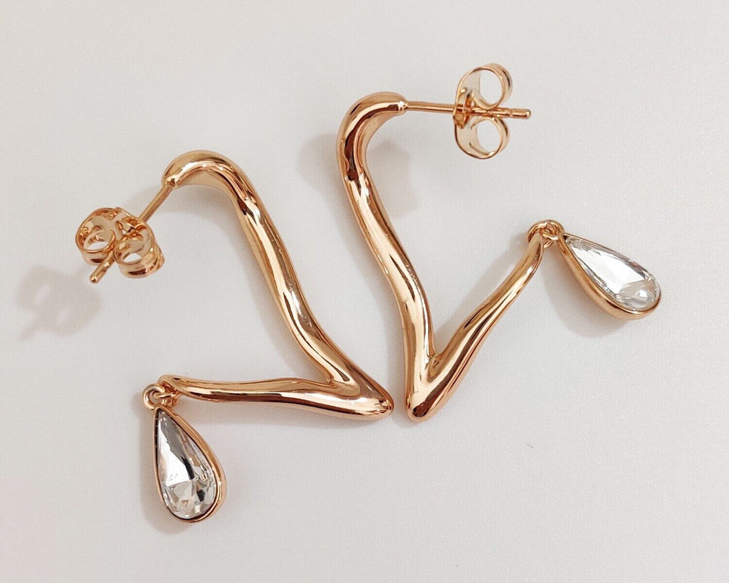 Серьги с кристаллами Swarovski