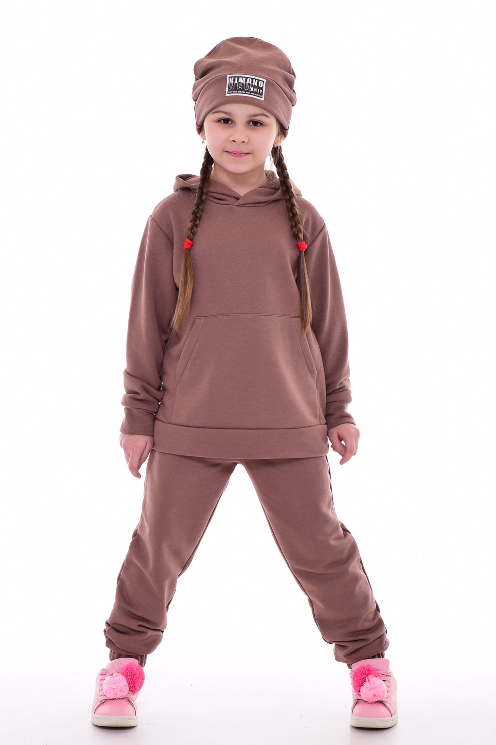 Костюм подростковый с шапкой 12-092в (какао)