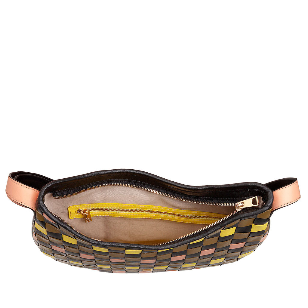 Итальянская женская наплечная кожаная сумка DuDu серии Hispani | мультиколор - Dudubags фото 3