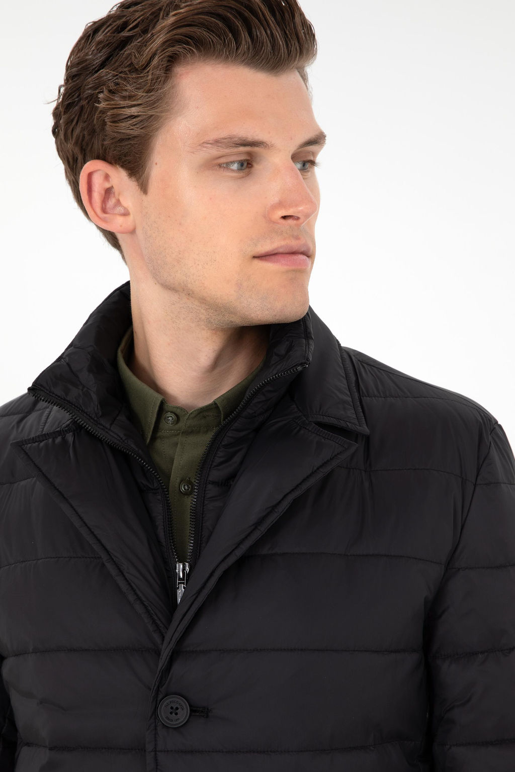 Мужское черное пальто Неожиданная скидка в корзине - U.s. polo assn фото 2