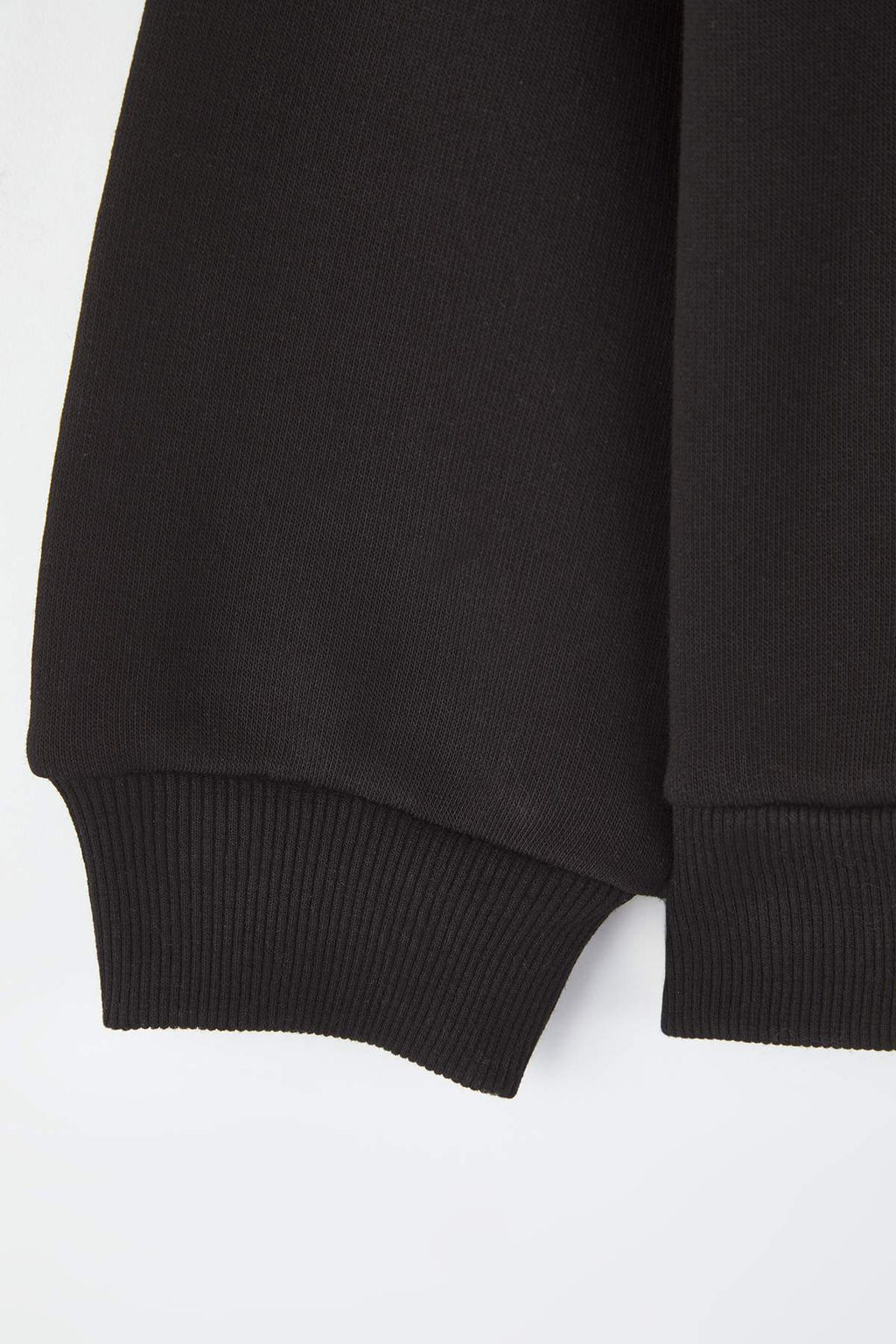 Siyah Bask?l? Regular Erkek Cocuk Orme Sweatshirt TKDAW26SW00051 - Trendyolmilla фото 4