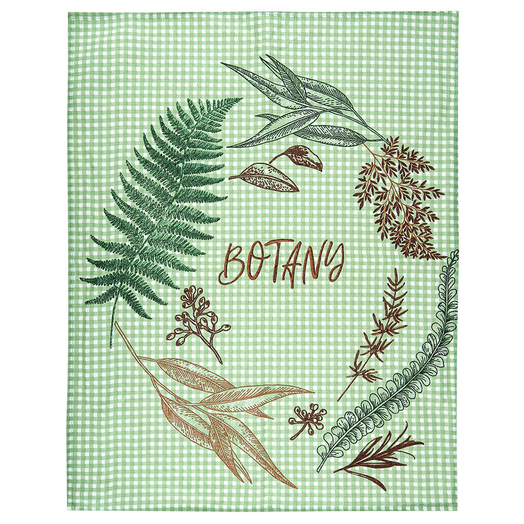 Салфетка хозяйственная 50х60см Ботаника, набор 3шт, рогожка, хлопок 100%, плотность 171г/м2, на картоне, Домашняя мода (Россия) фото 2