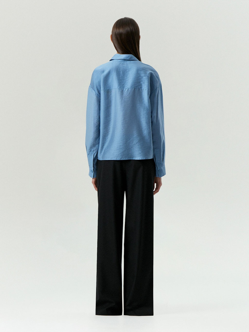 ЕМКА / Укороченная рубашка из тенсела - Emka фото 4