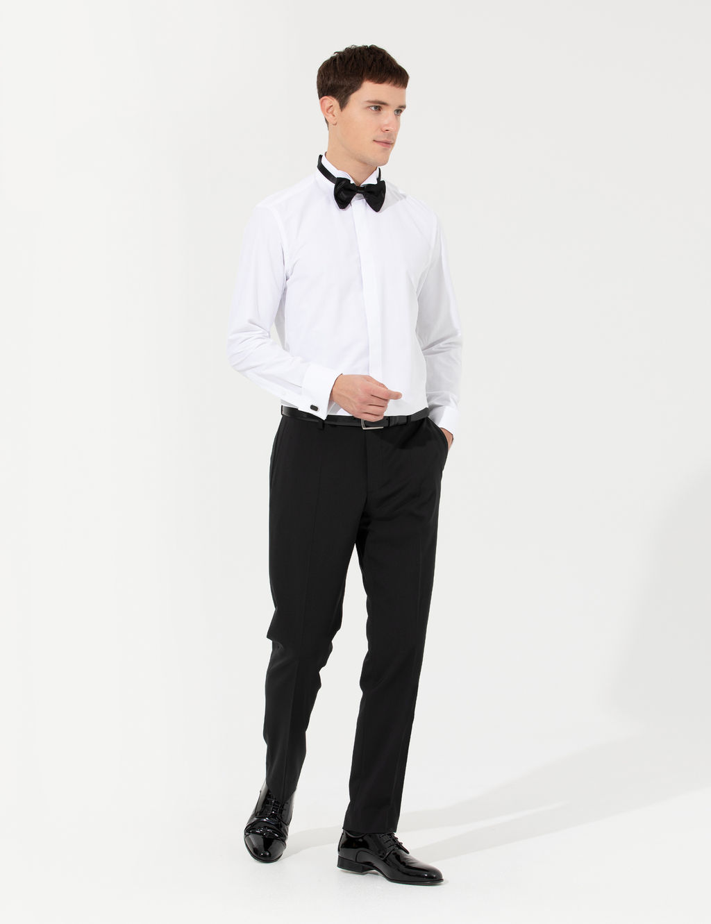 Beyaz Slim Fit Smokin G_mlek