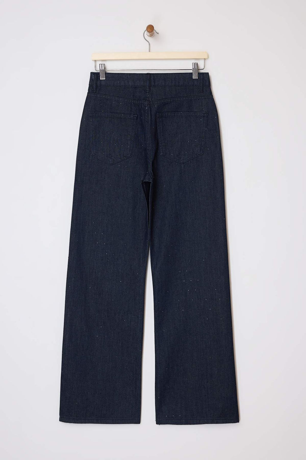 Koyu Mavi Tasl? Yuksek Bel Wide Leg Jeans TWOSS26JE00072