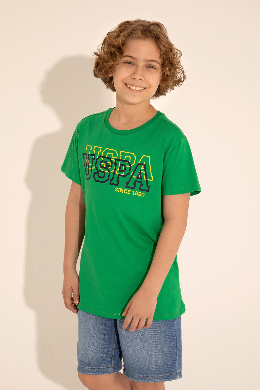 Зеленая базовая футболка для мальчика - U.s. polo assn фото 12