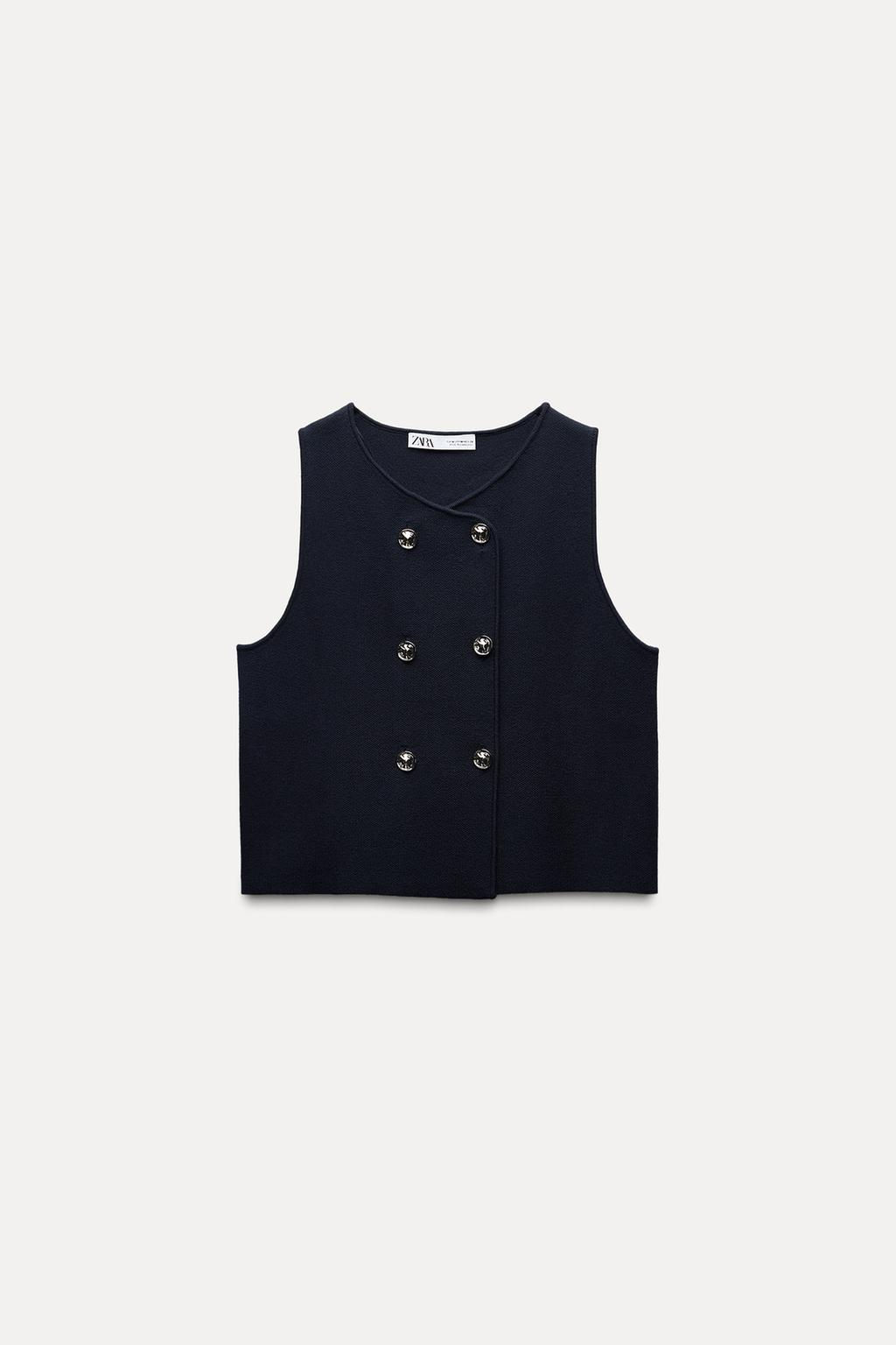 PLAIN KNIT CROP TOP - Zara фото 12