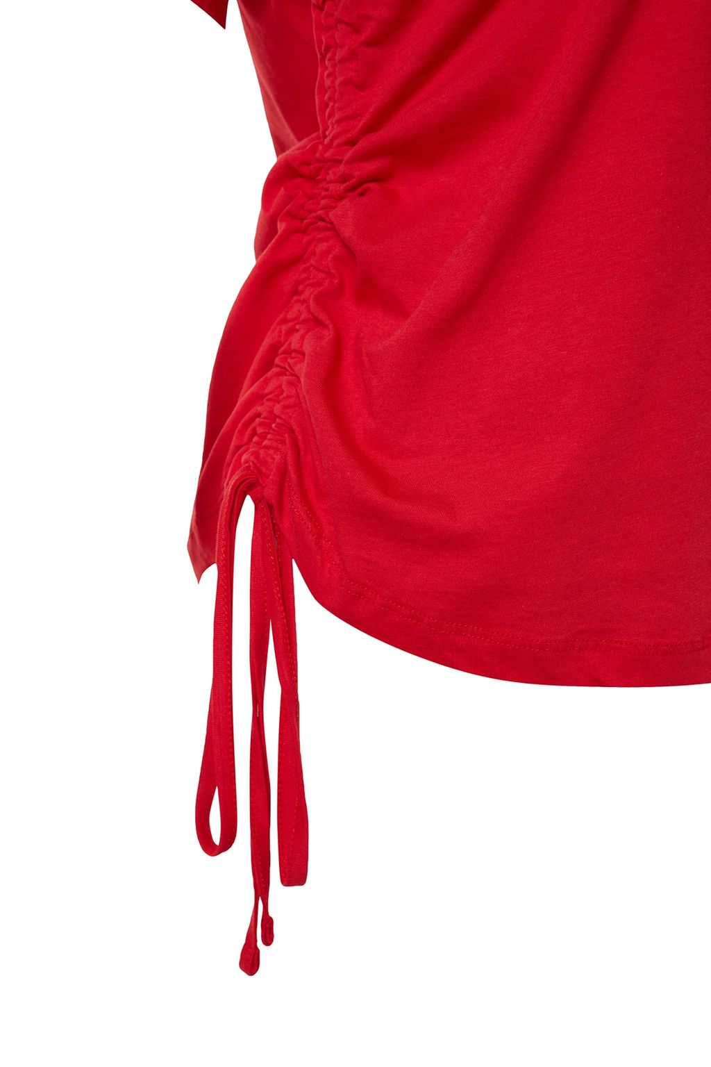 TRENDYOLMILLA Beyaz %100 Pamuk S?rt Bask?l? Buzgulu Oversize/Genis Kesim Bisiklet Yaka T-Shirt TWOSS23TS00150  фото 23