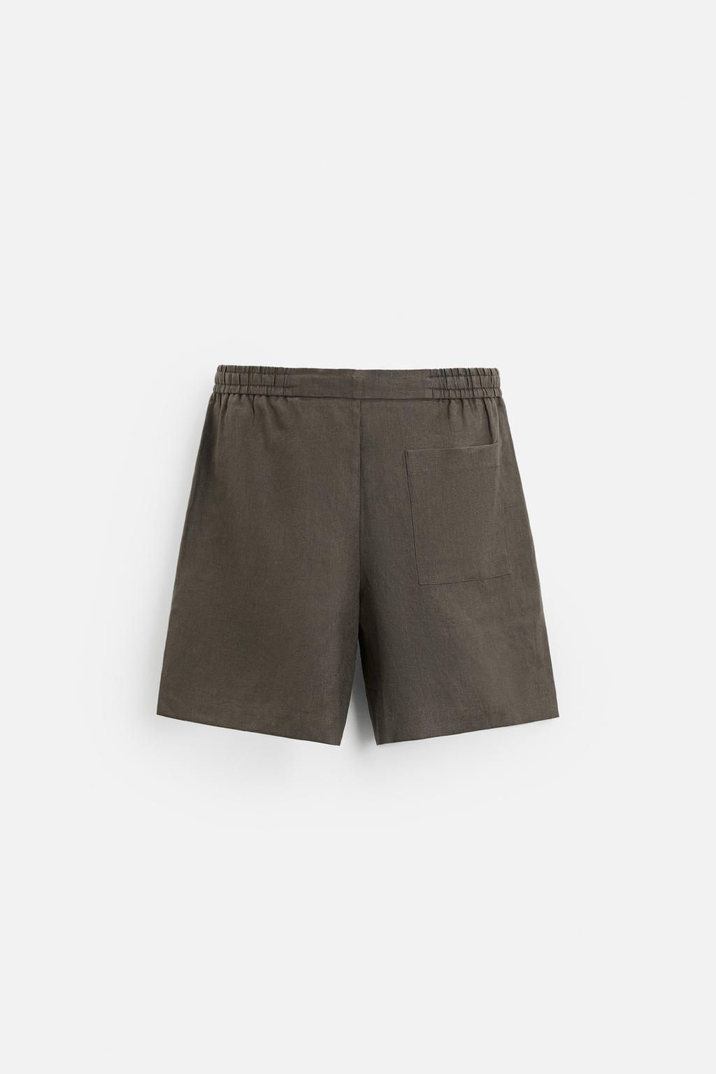 100% LINEN BERMUDA SHORTS - Zara фото 25