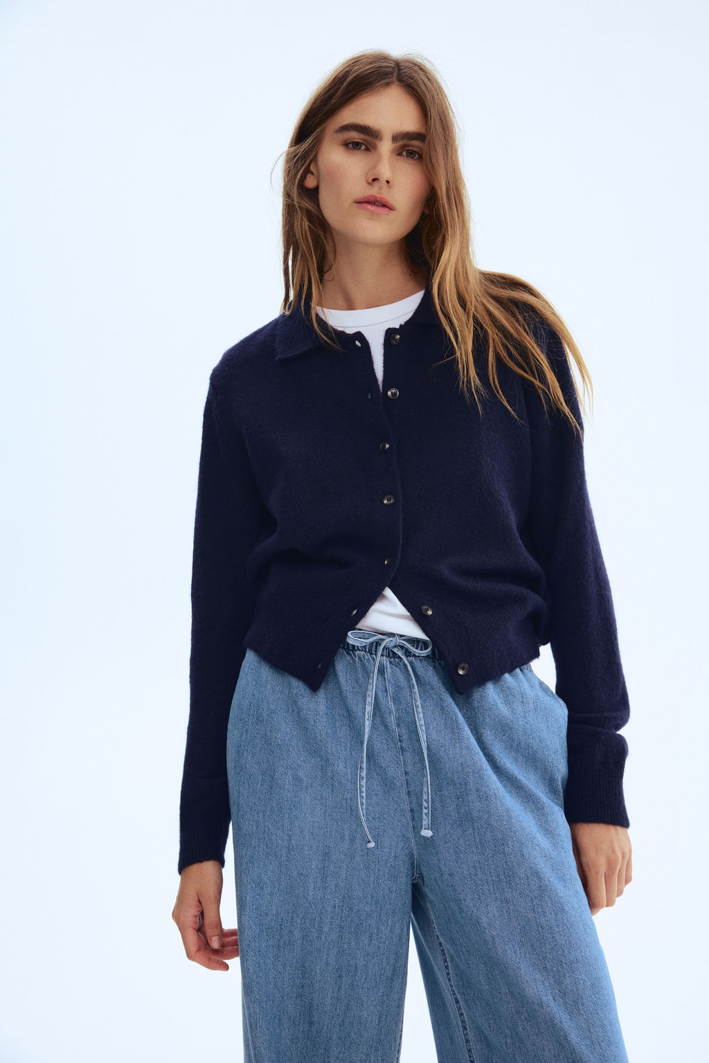 Pantal?n denim con cord?n de ajuste Feather Soft - H&m фото 6