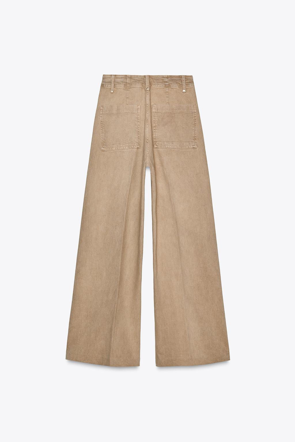ZW COLLECTION WIDE-LEG HIGH-WAIST JEANS - Zara фото 23
