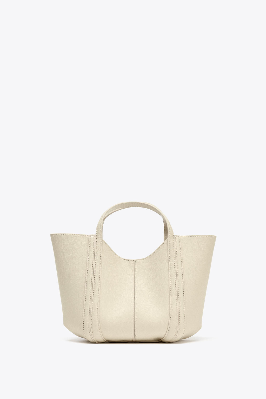 MINI CITY BAG WITH TOPSTITCHING - Zara фото 2