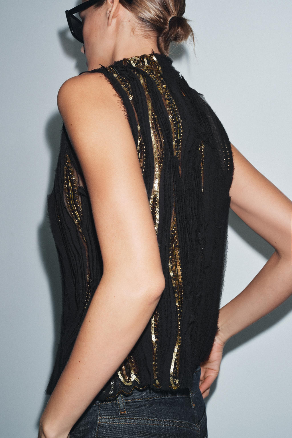 ZW COLLECTION LIMITED EDITION SEQUIN TOP - Zara фото 3