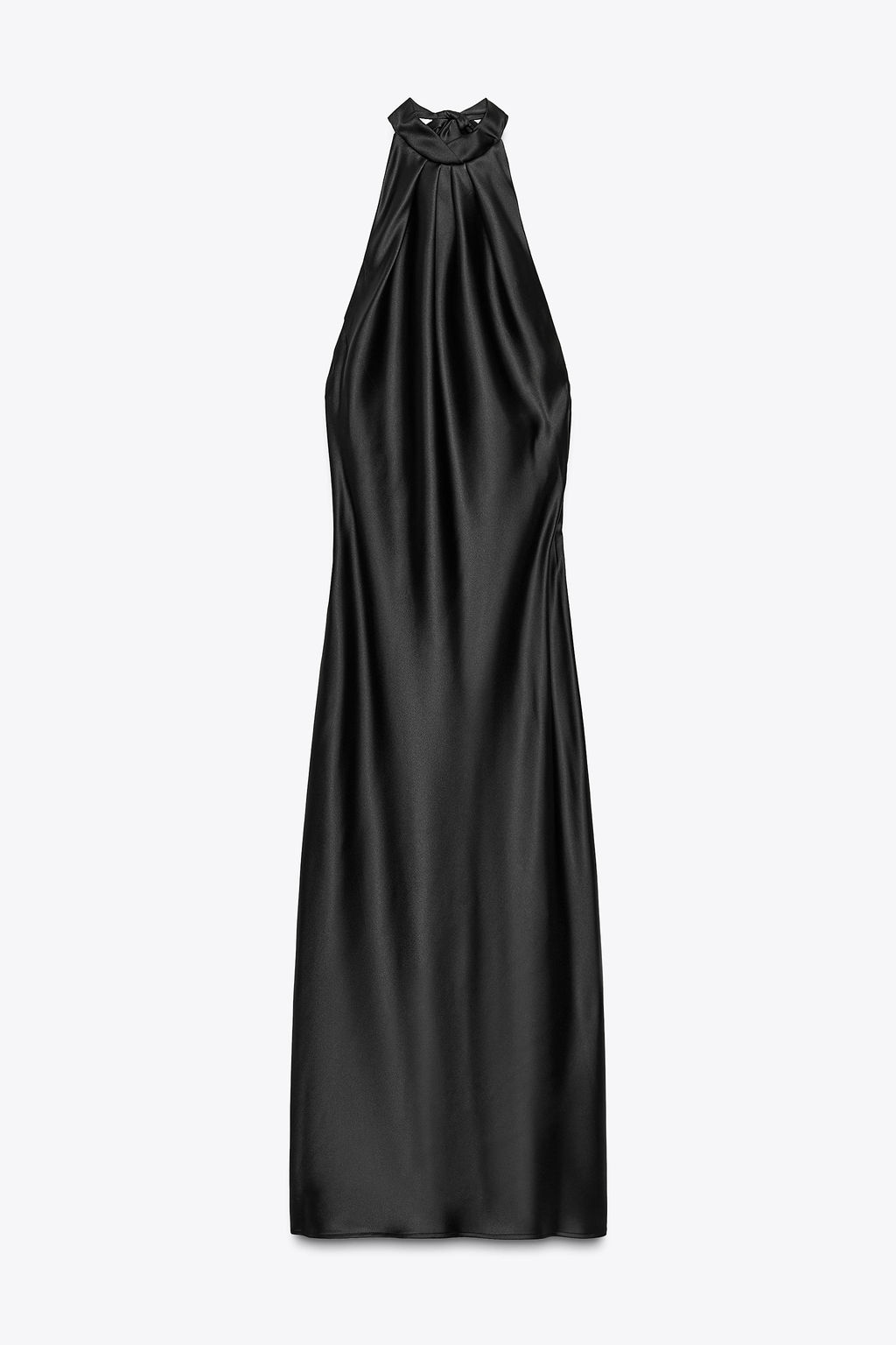 OPEN BACK SATIN MIDI DRESS - Zara фото 18