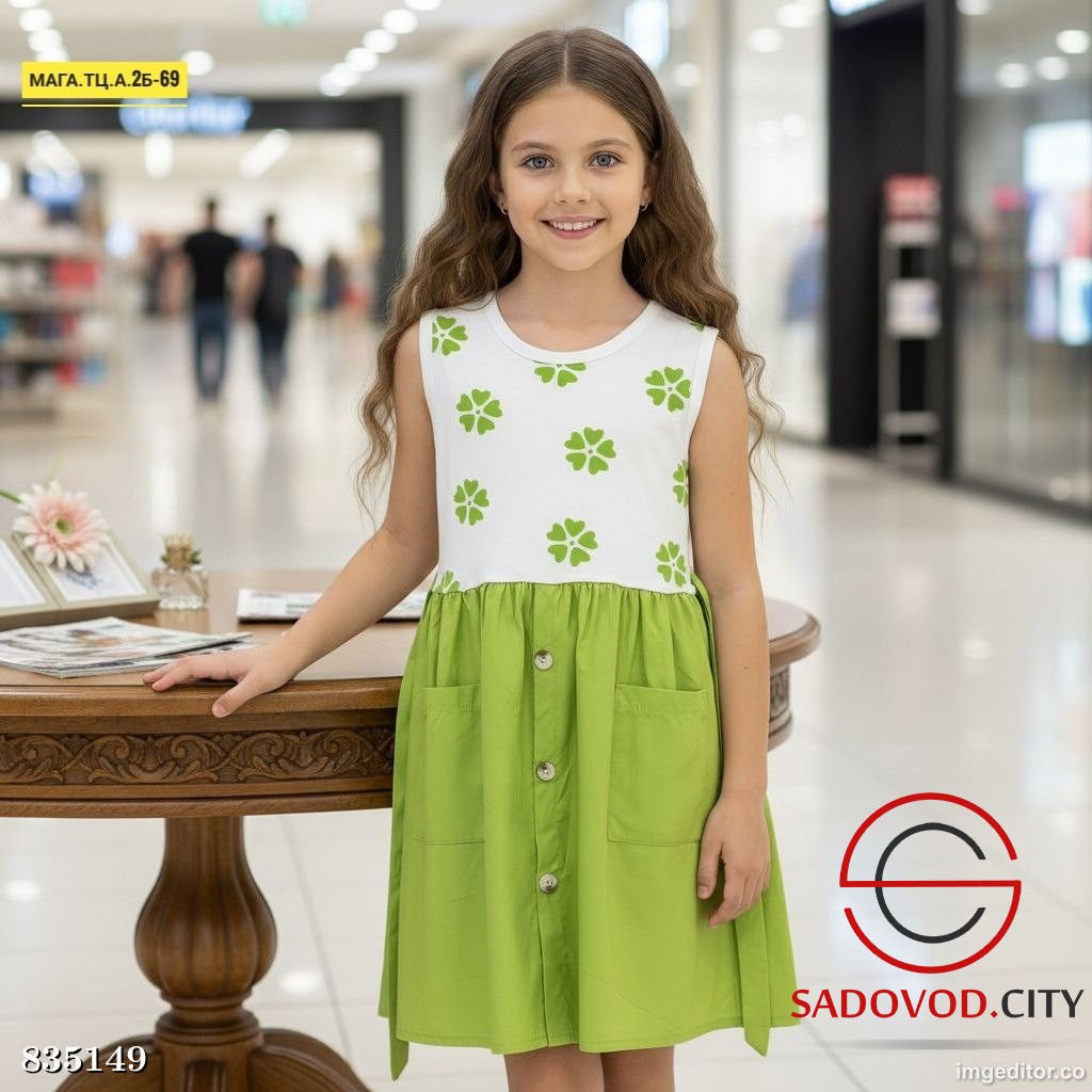 Платье для девочки с рисунком