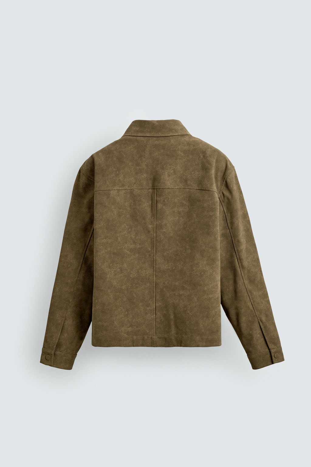 BOXY FIT FAUX SUEDE OVERSHIRT - Zara фото 8