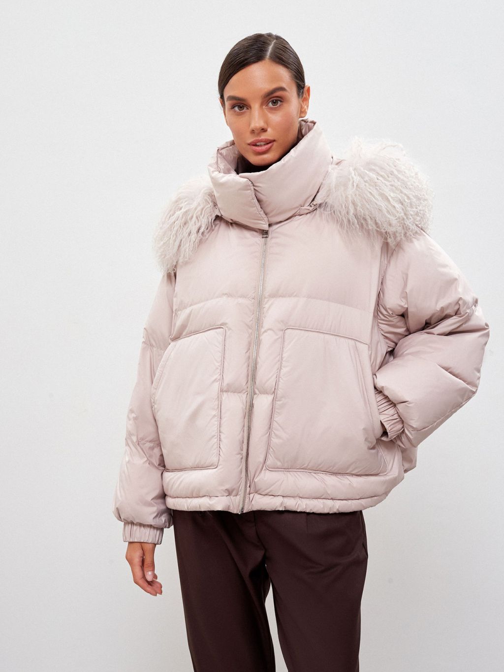 Conso/WDSF 220503 - panna cotta Пуховая Куртка  фото 5