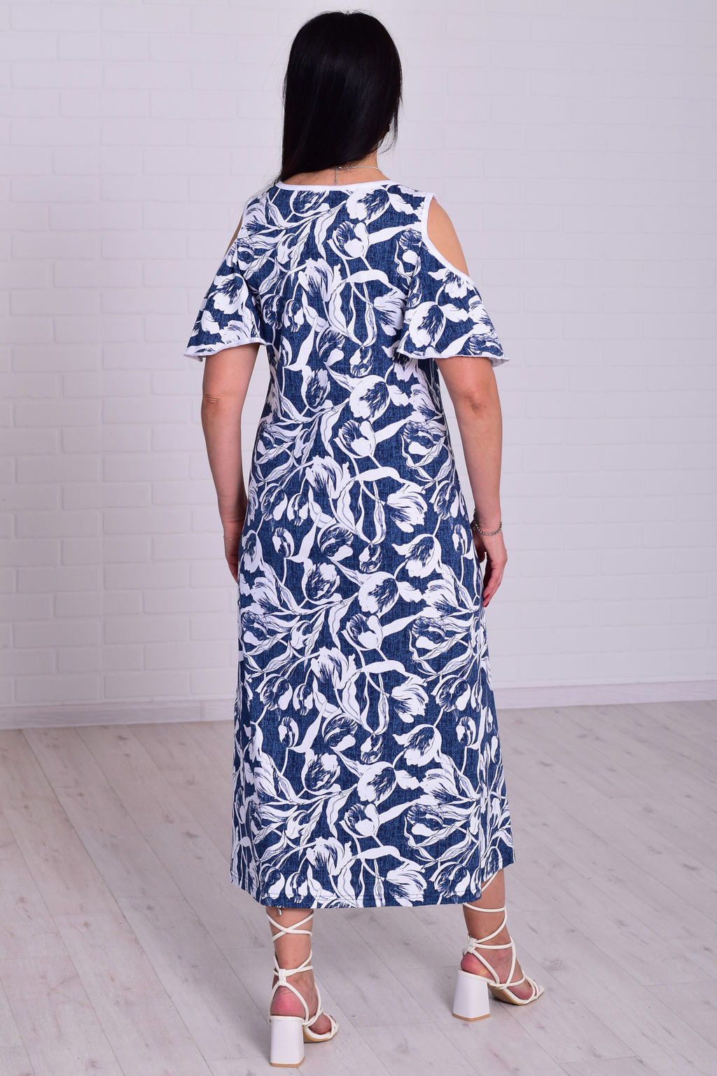 Сарафан женский 4-107 (бело-синий)