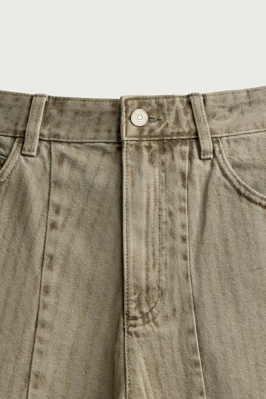 JORTS LAVADO ESTAMPADO RAYAS / Tostado - Zara фото 8
