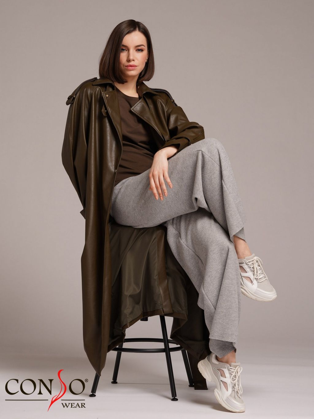 Conso/SL 210101 - khaki Тренч  фото 6