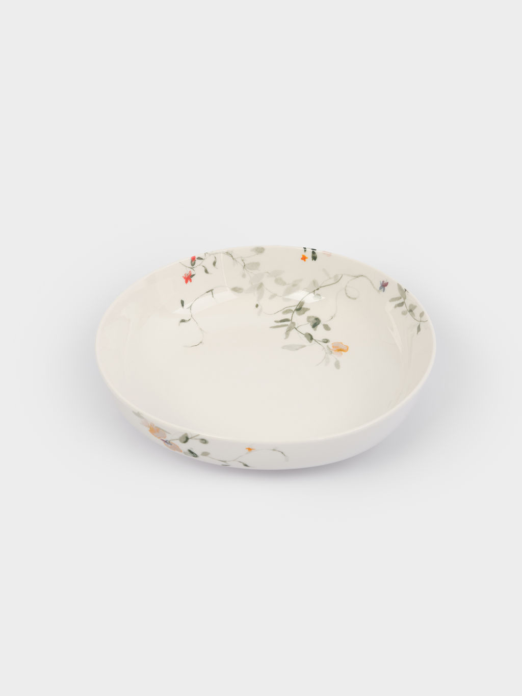 Сервиз обеденный, 6 перс, 19 пр, фарфор N, белый, Цветы и листья, Primrose - Anna lafarg фото 6