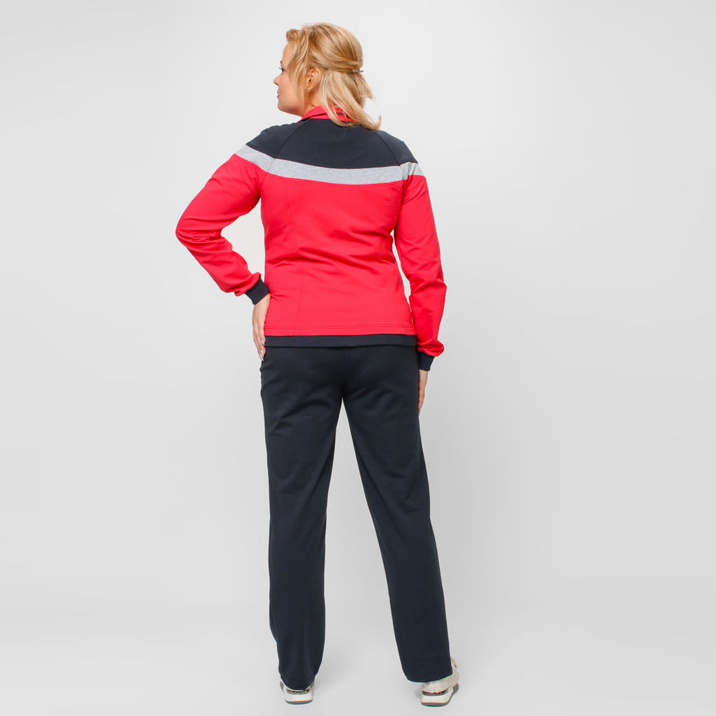 RODOS Спортивный костюм женский весна/лето М-172/1 Ментол/Синий  фото 42