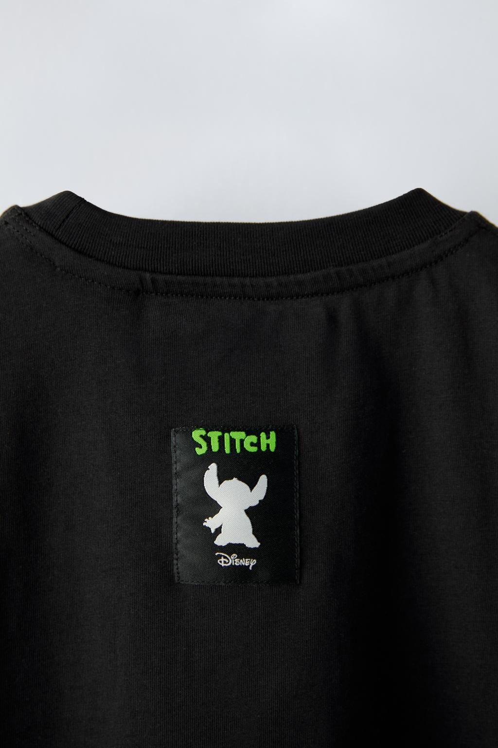 KABARTMA DETAYLI LILO & STITCH DISNEY BASKILI T-SHIRT - Zara фото 4